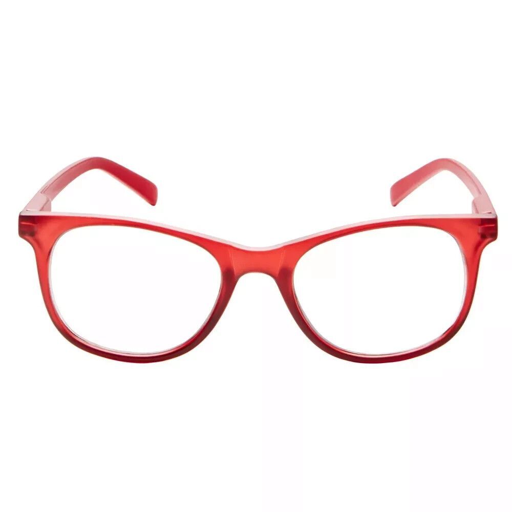 Blue Light Filtering Oval Glasses Universal Thead Computer/Mobile Eyewear (RED) - Picture 2 of 6